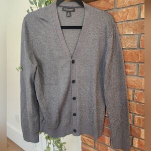 Banana Republic Men's Charcoal Cardigan